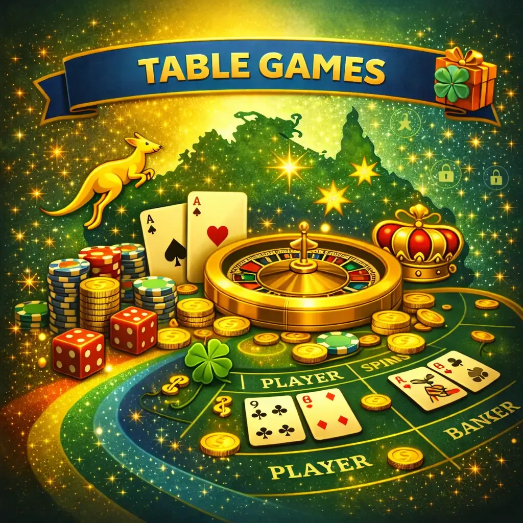 Table Games at Pokie Spins Casino Australia